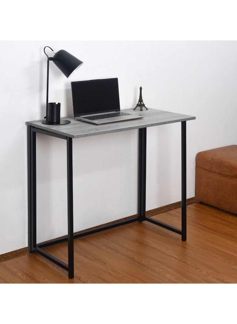 Home Gallery Foldable Table In Black Powder Coating  Gray - Image 2